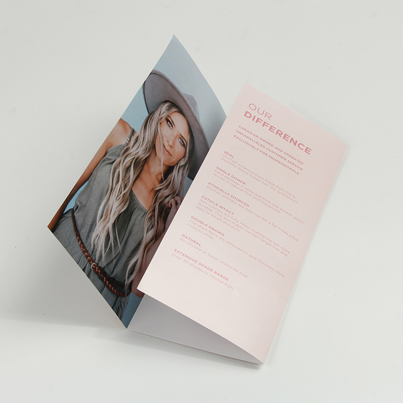 Custom Printing Booklet for Wig Hair Instruction Paper Brochure