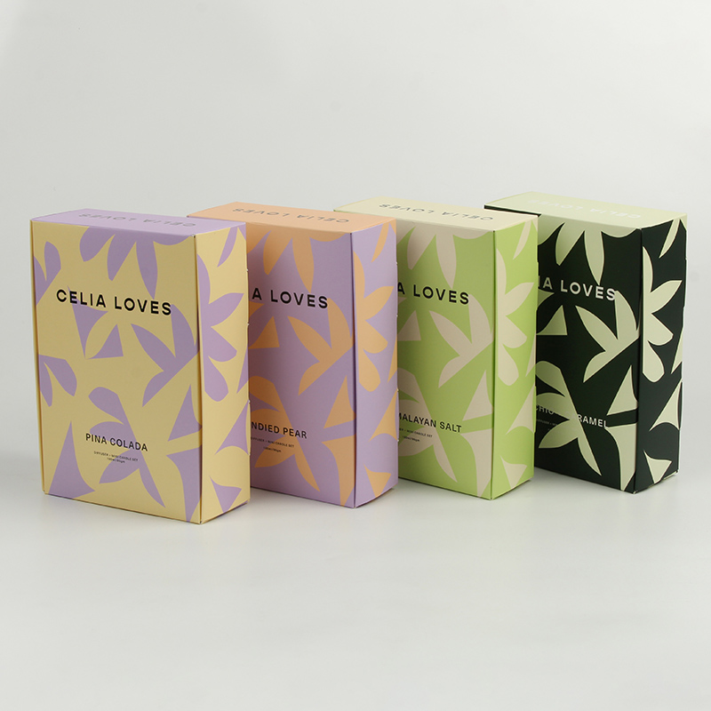 Recycled Luxury Wholesale Paper Custom Scented Candle Gift Box 