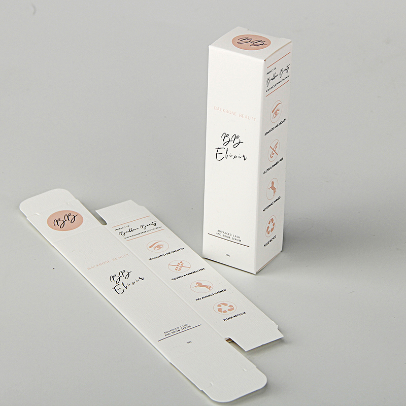 Eco-friendly Customized White Texture Paper Foundation Cosmetics Packaging Box