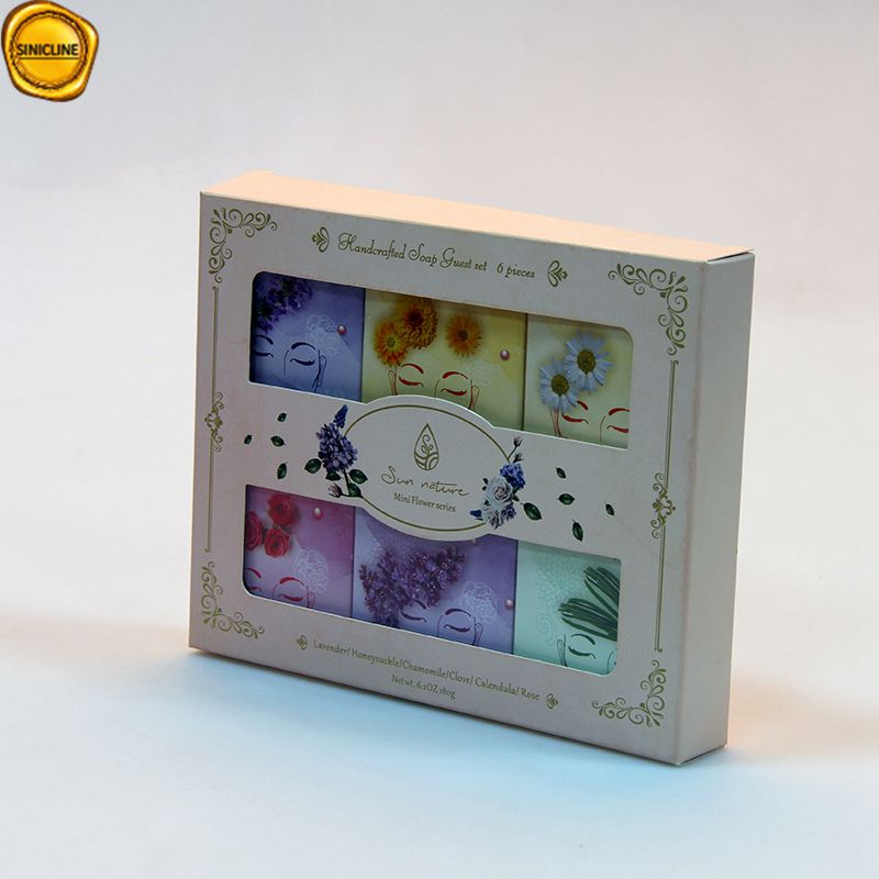 Wholesale Sustainable Paper 6 Pieces Mini Soap Packaging Box 