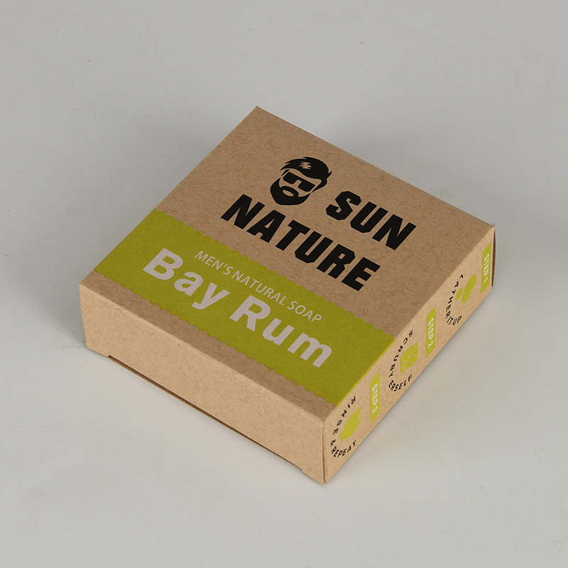 Eco-friendly Tree-free Paper Men's Skin Care Soap Packaging Box
