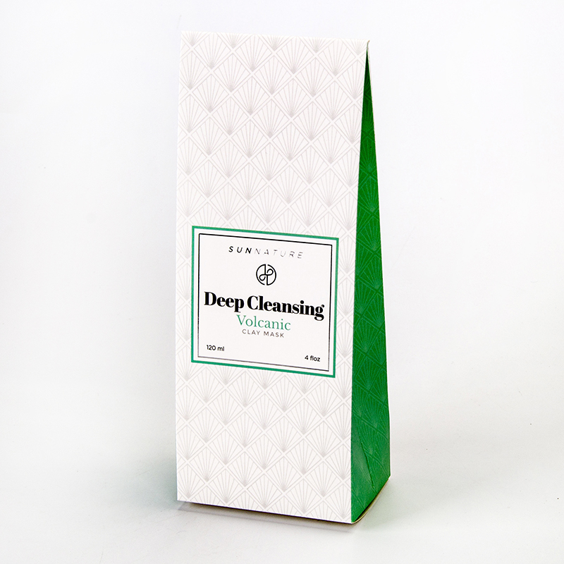 Recyclable Personalized White Paper Cleanser Packaging Box 